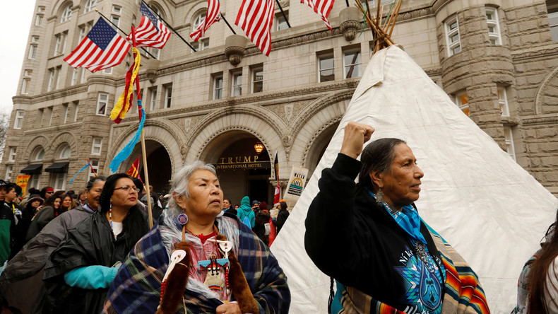 Marche de Sioux à Washington contre l'oléoduc Dakota Access Pipeline