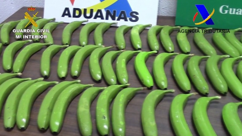 Banane surprise : la cocaïne était dissimulée dans de faux fruits en Espagne (VIDEO)