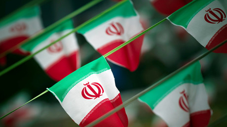 Des drapeaux iraniens (photographie d'illustration)