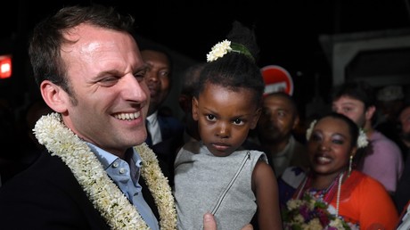 Emmanuel Macron à Mayotte (Photographie d'illustration)