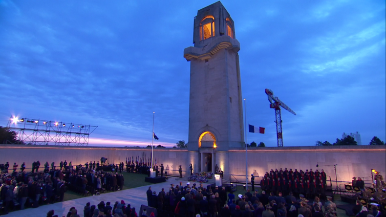 Cérémonie de l'Anzac Day, en mémoire des soldats australiens et néo-zélandais morts dans la Somme