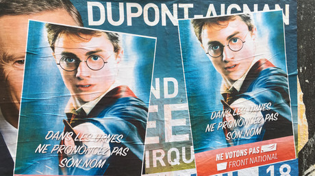 Harry Potter s'invite dans la campagne et veut faire barrage au FN (PHOTOS)