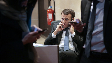 Emmanuel Macron, ici en mars 2015, a-t-il été visé par des hackers russes ? photo ©JACQUES DEMARTHON / AFP