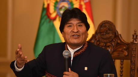 Evo Morales, président de l'Etat plurinational de la Bolivie