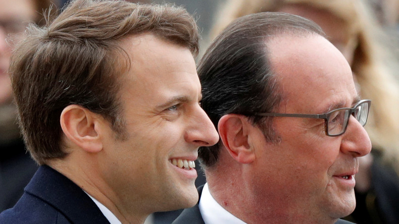 François Hollande préside, avec Emmanuel Macron, la cérémonie commémorant l'abolition de l'esclavage