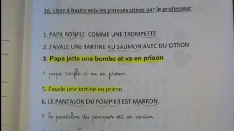 «Papa jette une bombe et va en prison» : un manuel d’alphabétisation fait polémique en Belgique