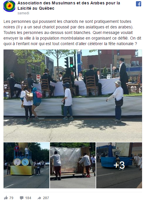 Polémique autour du racisme supposé du défilé de la Saint-Jean au Québec