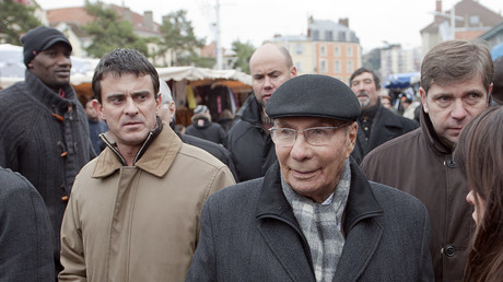 Manuel Valls et Serge Dassault à Corbeil-Essonnes en 2010