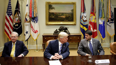 Donald Trump à la réunion avec les leaders républicains du Congrès 