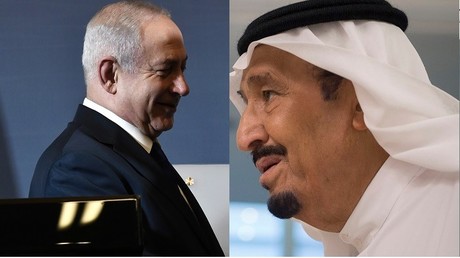 Le Premier ministre Benjamin Netanyahou et le roi Salmane d'Arabie saoudite