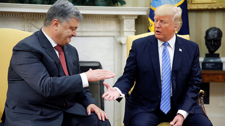 Donald Trump a reçu le président ukrainien Petro Porochenko à Washington le 20 juin 2017, photo ©Jonathan Ernst/Reuters