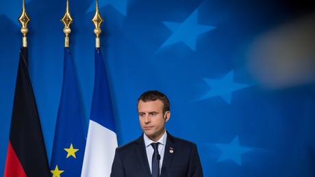 Emmanuel Macron lors de la conférence de presse qui a suivi le conseil européen du 23 juin 2017.