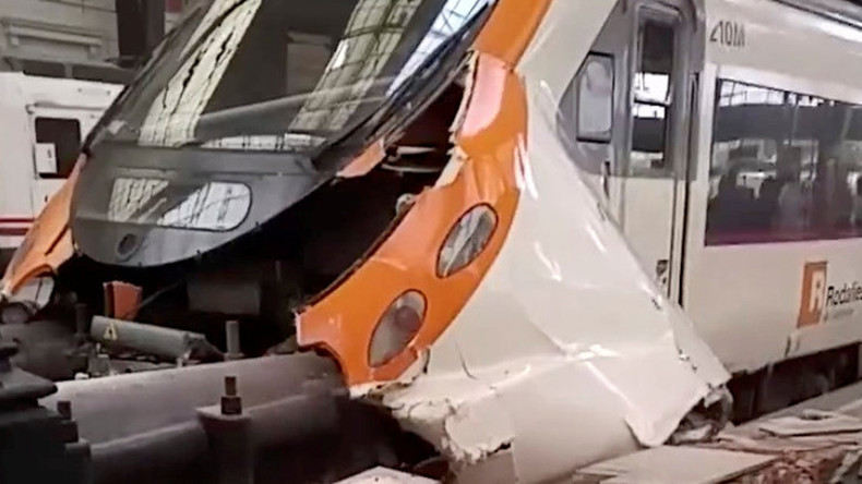 Accident de train en gare de France à Barcelone : 40 blessés dont un grave (PHOTOS, VIDEO)