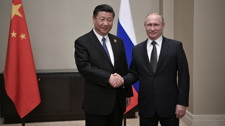 Photo d'archive, Xi Jinping  et Vladimir Poutine