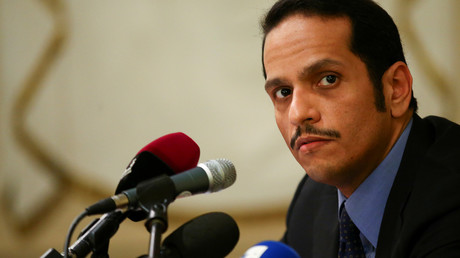Mohammed ben Aberramane Al-Thani, ministre des Affaires étrangères du Qatar, photo ©Alessandro Bianchi/Reuters