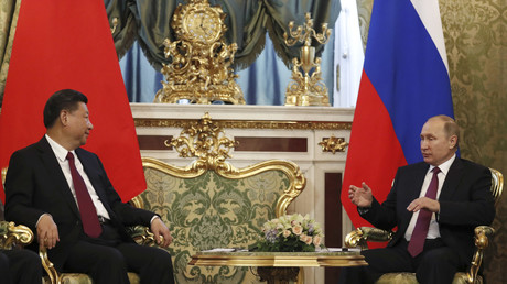 Vladimir Poutine et Xi Jinping à Moscou