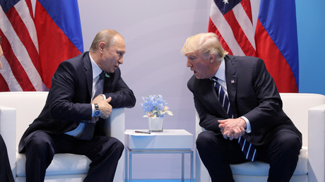 Vladimir Poutine et Donald Trump lors de leur rencontre au G20, le 7 juillet
