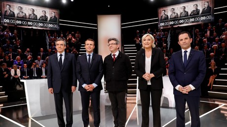 Les principaux candidats à la présidentielle sur le plateau de TF1 le 20 mars