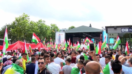 Allemagne : rassemblement à Cologne en soutien à l'indépendance des Kurdes en Irak