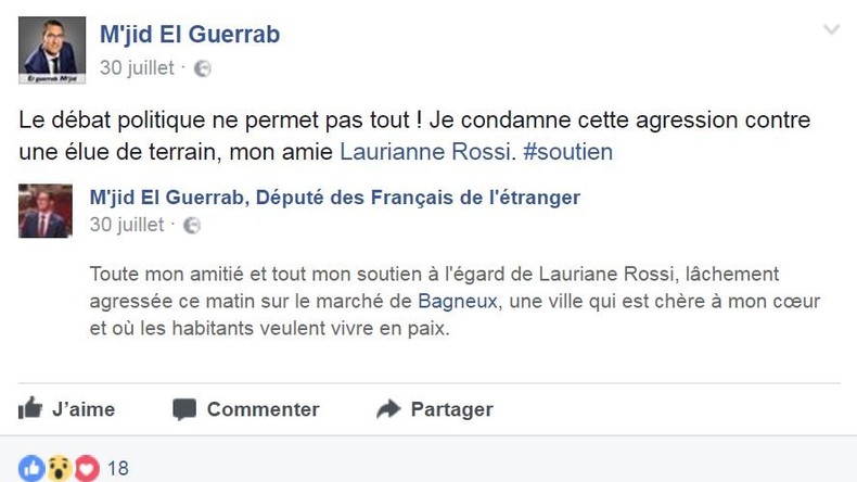 Quand l'élu LREM qui a envoyé en «soins intensifs» un cadre PS condamnait... l'agression d'une élue