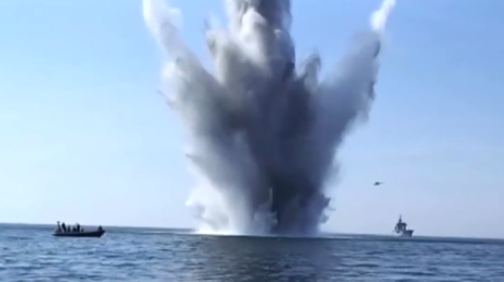 L’OTAN fait exploser une bombe de la Seconde guerre mondiale lors de manœuvres dans la mer Baltique 