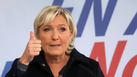 Marine Le Pen à Brachay le 9 septembre 2017.