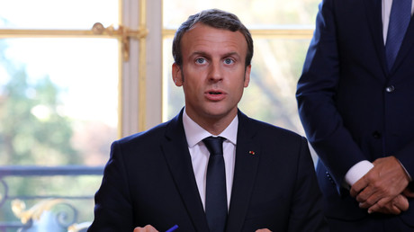 Emmanuel Macron au palais de l'Elysée