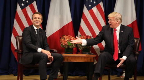 Emmanuel Macron et Donald Trump à New-York