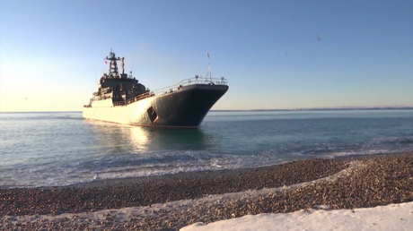 La flotte du nord présente ses exercices amphibies en Arctique