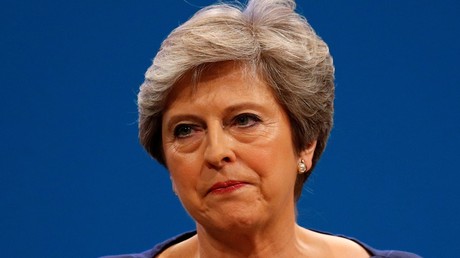 Theresa May lors du congrès du parti conservateur le 4 octobre 2017 à Manchester.
