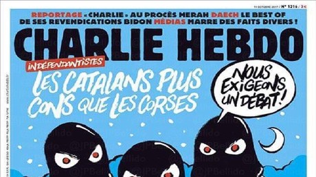 «Les Catalans plus cons que les Corses» : quand la une de Charlie hebdo divise l'Espagne