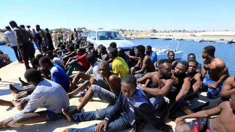 Migrants secourus sur les côtes libyennes en juillet 2017 (image d'illustration).