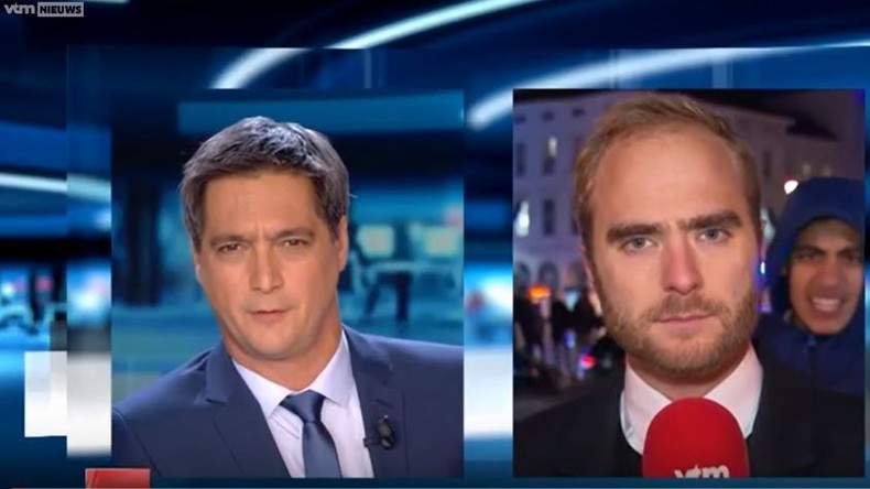 Violences en Belgique : un reporter de VTM agressé physiquement en plein direct (VIDEO)