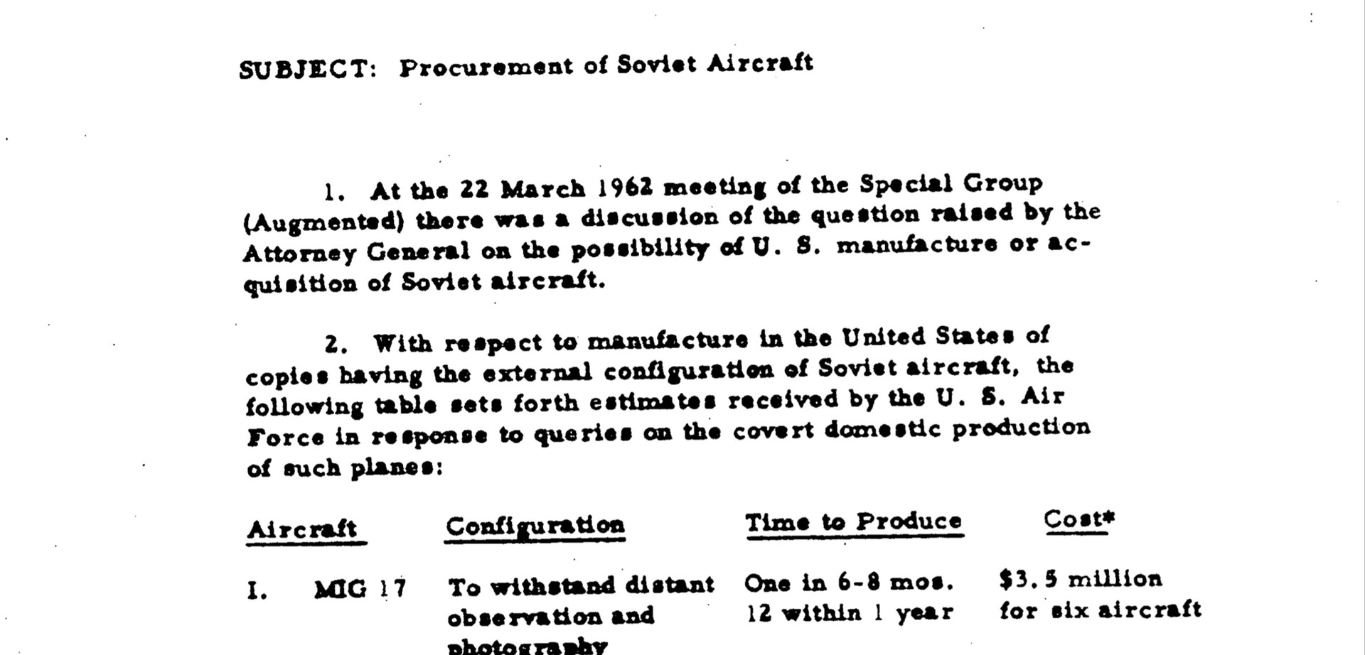 Pour déclencher une guerre avec l'URSS, Robert Kennedy voulait utiliser un faux avion soviétique