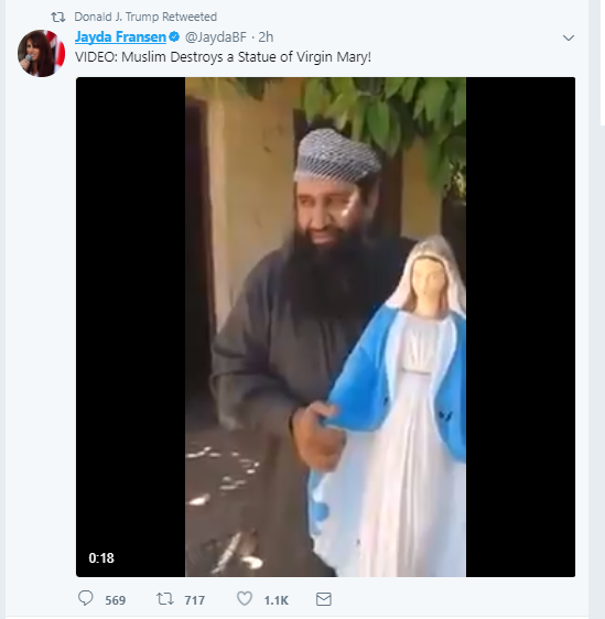 Trump reprend des vidéos d'une activiste anti-islam britannique, Londres monte au créneau