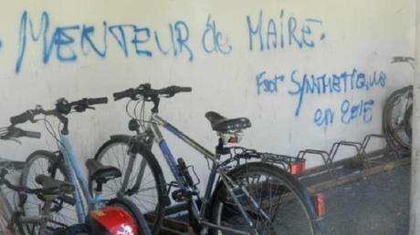 Un des graffitis postés par le député LREM de Rennes Mustapha Laabid