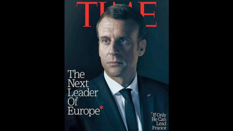 La une du Time avec Emmanuel Macron