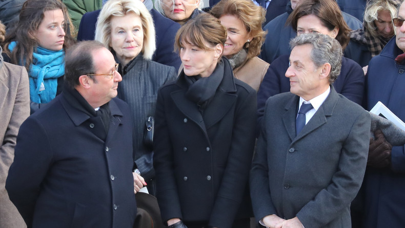 François Hollande a-t-il snobé le couple Sarkozy lors de l'hommage à Jean d'Ormesson ? (VIDEO)