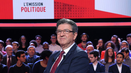 Jean-Luc Mélenchon sur le plateau de L'émission politique sur France 2, le 30 novembre 
