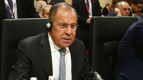 Sergueï Lavrov s’adresse à la presse en marge du Conseil des ministres de l’OSCE