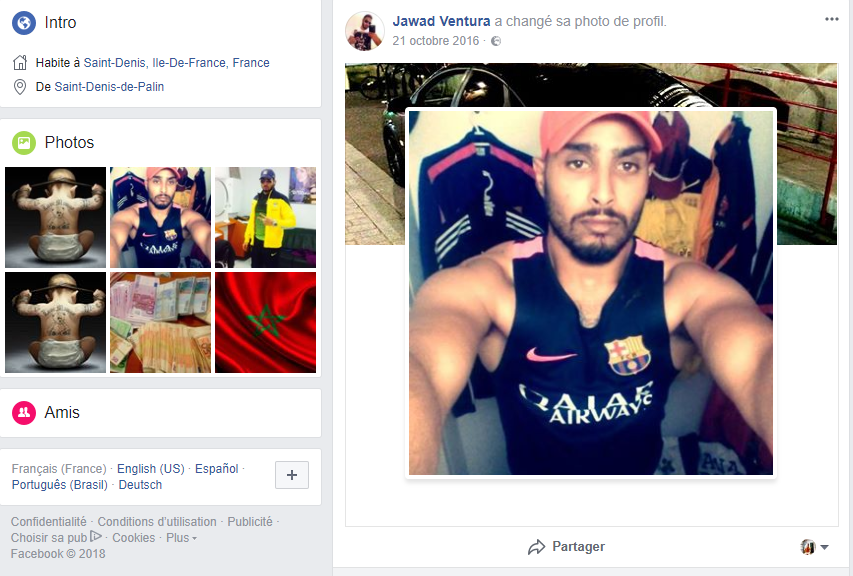 Musculation, groupe djihadiste et ONG pour la Syrie : que révèle le Facebook de Jawad Bendaoud ?