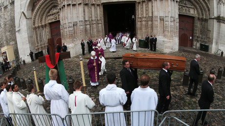 Les funérailles du père Hamel, le 2 août 2016 à la cathédrale de Rouen