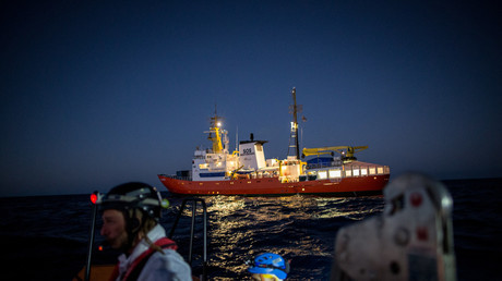 L'Aquarius, navire affrété par SOS Méditerranée et Médecins sans frontières en Méditerranée pour secourir les migrants