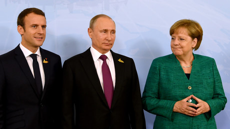 Poutine, Macron et Merkel prônent la coopération en faveur de la trêve en Syrie