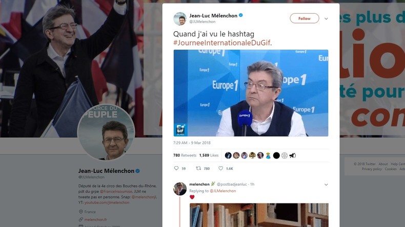 Jean-Luc Mélenchon sort ses meilleures cartouches pour la journée du gif