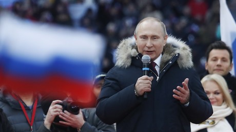 Vladimir Poutine en meeting devant 100 000 partisans : «Nous voulons que notre pays brille» (VIDEO)
