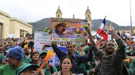 Manifestation à Caracas (Venezuela) en soutien au président Nicolas Maduro (illustration).