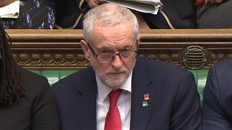 Intervention du chef de l'opposition Jeremy Corbyn au Parlement britannique, réagissant aux déclarations de Theresa May sur l'affaire d'empoisonnement par agent innervant de l'ex-agent double russe Sergueï Skripal.
