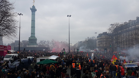 A Paris et en province, journée de mobilisation contre les réformes de Macron