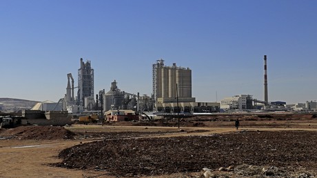Le site de Lafarge Cement Syria (LCS) à Jalabiya dans le nord de la Syrie, photo ©Delil souleiman / AFP